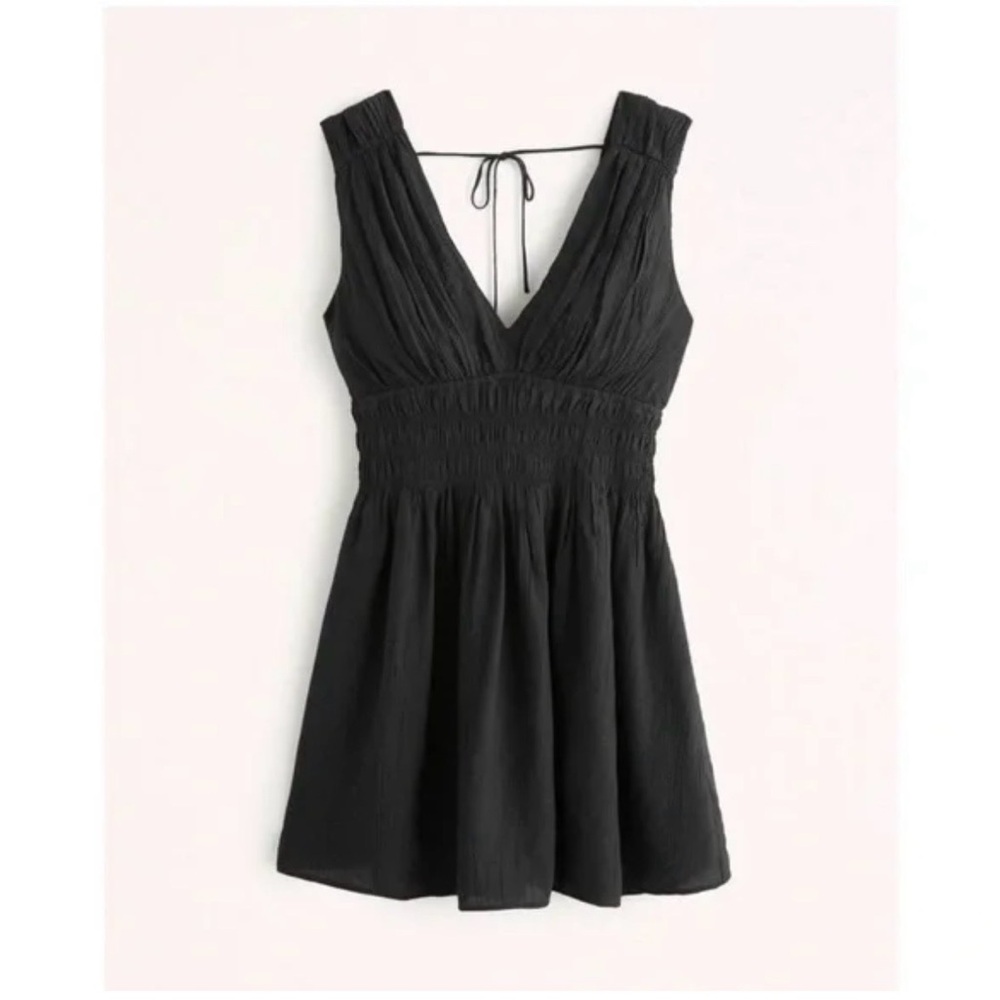 Abercrombie & Fitch Black Backless Dress